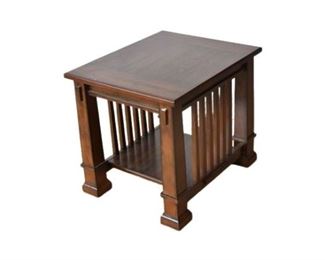 64. Traditional Style Wooden End Table