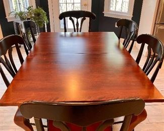 Nichols & Stone kitchen table with 8 chairs (2 not shown)