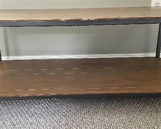 Metal & wood coffee table