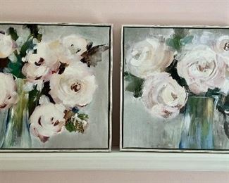 Pair of Floral Paintings 