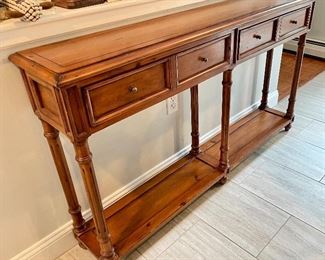 Shallow Two Drawer Console Table 