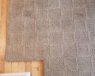 Custom beige area rug