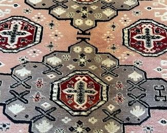 8’6”x 6’2” hand woven oriental rug