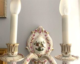 Vintage porcelain light fixture