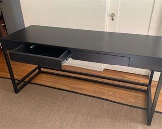 $1600 wood and steel desk 2 drawers custom made in North Carolina 