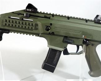 CZ / CZ-USA Scorpion EVO 3 S1 9mm Luger Pistol SN# F149403, With 4 Total Mags, Folding Stock, Cleaning Kit And Paperwork, In Box