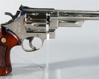 Smith & Wesson 27-2 S&W .357 Magnum 6-Shot Revolver SN# N627930, 6" Bbl, With Paperwork, In Wood Display Case