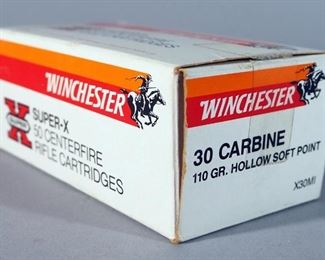 Winchester Super-X .30 Carbine Ammo, Approx 50 Rds