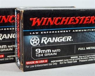 Winchester Ranger 9mm Nato Ammo, Approx 100 Rds