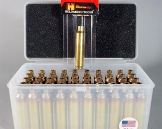 Peterson .28 Nosler Empty Brass, Approx Qty 50, And Lock-N-Load 28 Nosler Reloading Tool