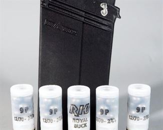 5-Rd Shotgun Mag And 5 Royal Buck 12 ga Shotshells