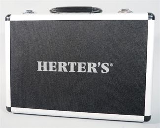 Herter's Aluminum Handgun Case And Doskocil Hard Case With Indian Warrior Image