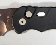 Pro Tech Tactical Response TR-4.3 Automatic Knife, CPM-D2 Blade, Espresso Limited, In Nylon Sheath