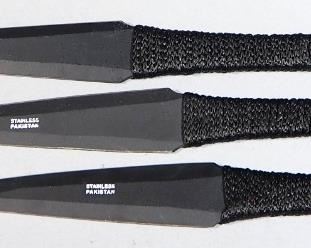 Corpse Defiance I'm Coming Throwing Knife Set, 10.5", 3 Pc Set With Nylon Sheath