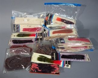 Fishing Rubber Worm Assortment, Uncounted