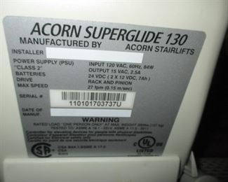 Acorn Superglide 130 Stair Lift 