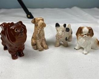 Lot of 4 Various Miniature Dog Figurines