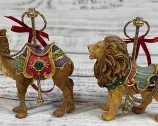 Circus animals set of 7 ornaments