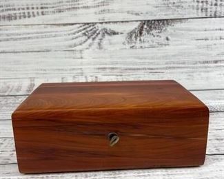 Miniature Lane Cedar Chest Jewelry Box with Key