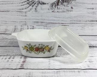 Vintage Corning Spice of Life Casserole Dish Food Storage Container