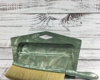 Vintage Plastic Dust Pan and Brush Crumb Sweeper