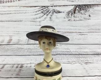 Woman Bust Trinket Jewelry Box