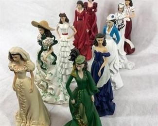 OhSo Scarlett OHara Gone with the Wind 10 Figurines The Hamilton Collection