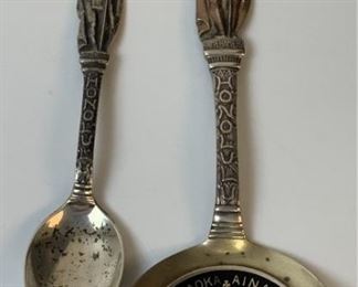 2 Sterling Spoons Honolulu