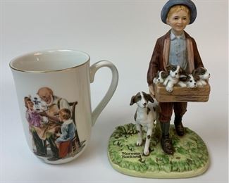 Norman Rockwell Figure/ Mug