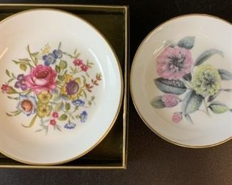 2 Royal Worcester Small Bone China dishes