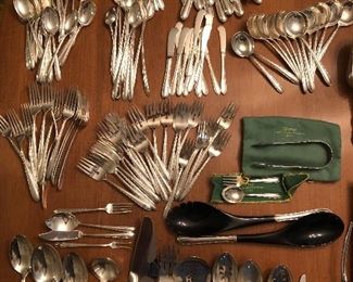 Sterling silver flatware service