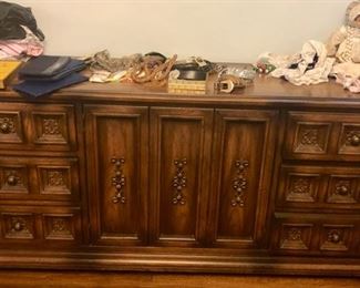 vintage long dresser