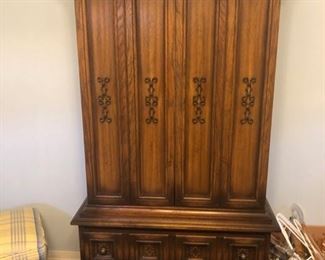 vintage hutch dresser