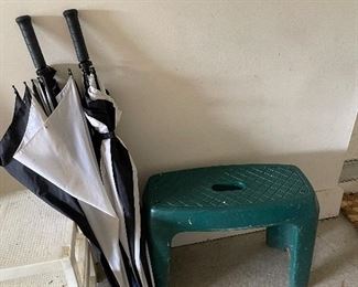 Step stool, umbrellas and more