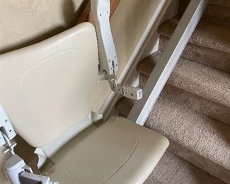 Seat on stair lift