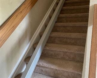 Straight run up 13 stairs