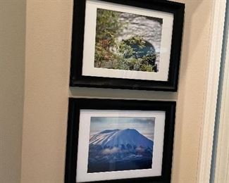 Framed scenic pictures