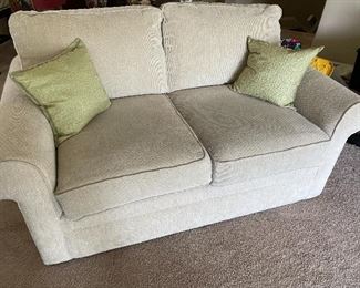 Ivory loveseat - excellent condition
