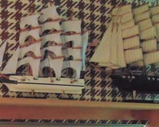 2 of 12 Square Rigged Ship Models