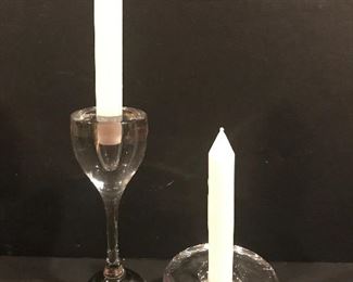 Danish Crystal candleholders