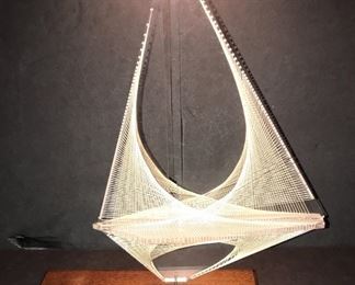 Acrylic & String sailboat