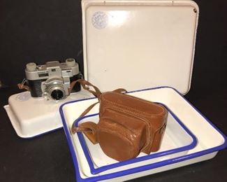 Kodak Camera and  Cesco film developing trays