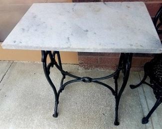 Marble top stand