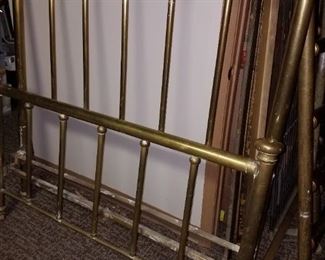 2 brass beds