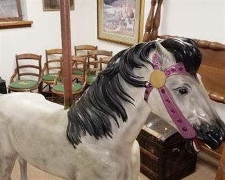 Vintage life size carousel horse