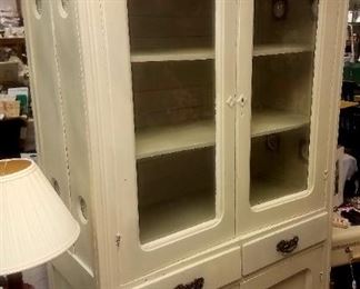 Painted kitchen cabinet