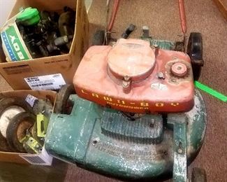 Vintage Lawn-Boy mower and other vintage Lawn Boy parts
