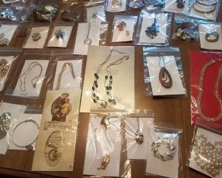 3 different estates costume jewelry 