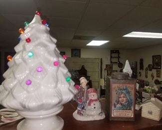 Ceramic white Christmas tree