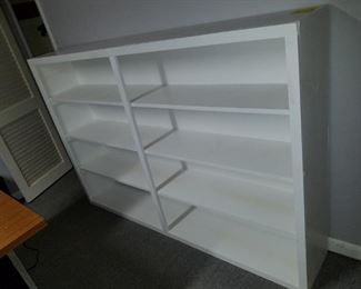 wooden shelving unit. BUYER MOVES